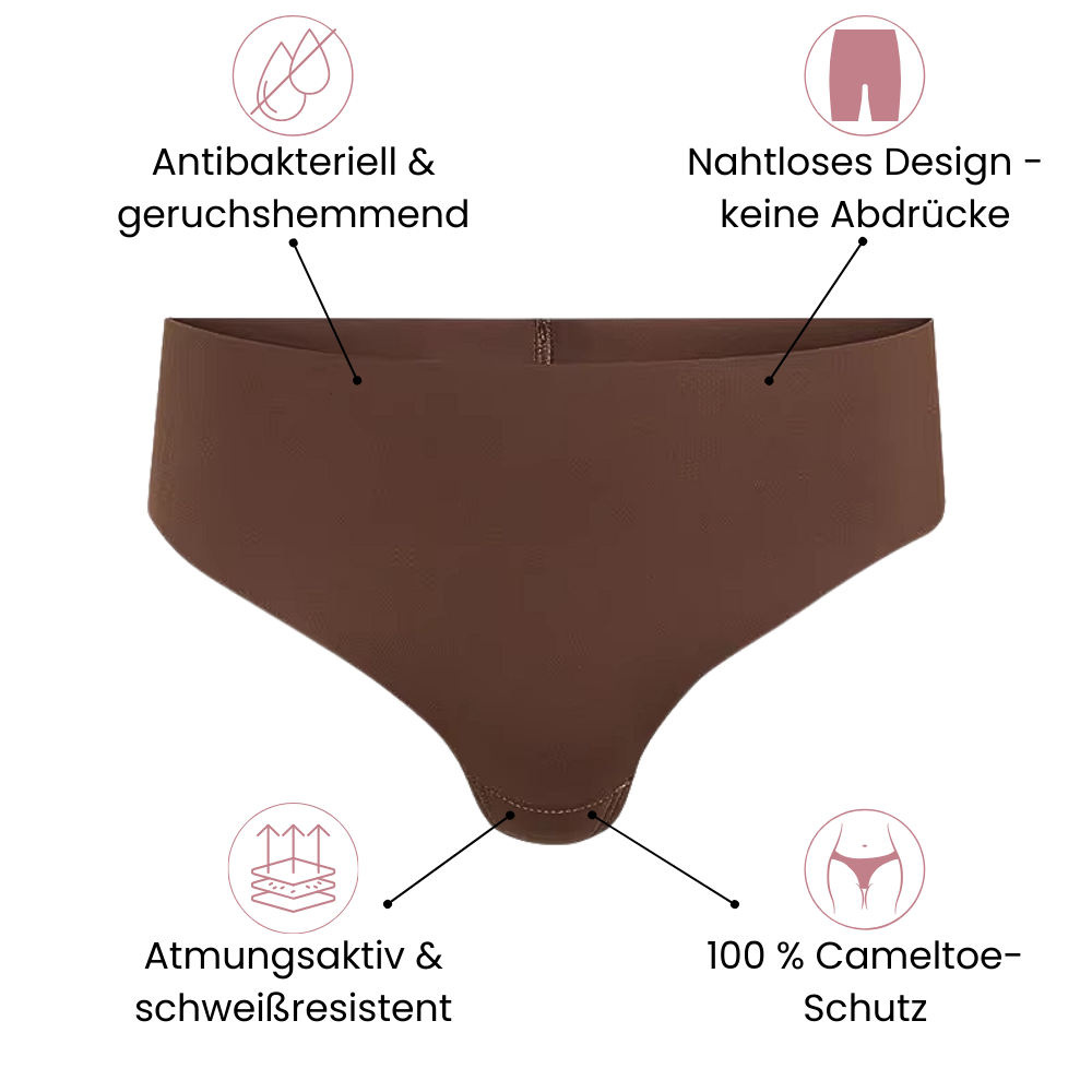 Nahtloser Anti-Cameltoe Tanga | High-Rise