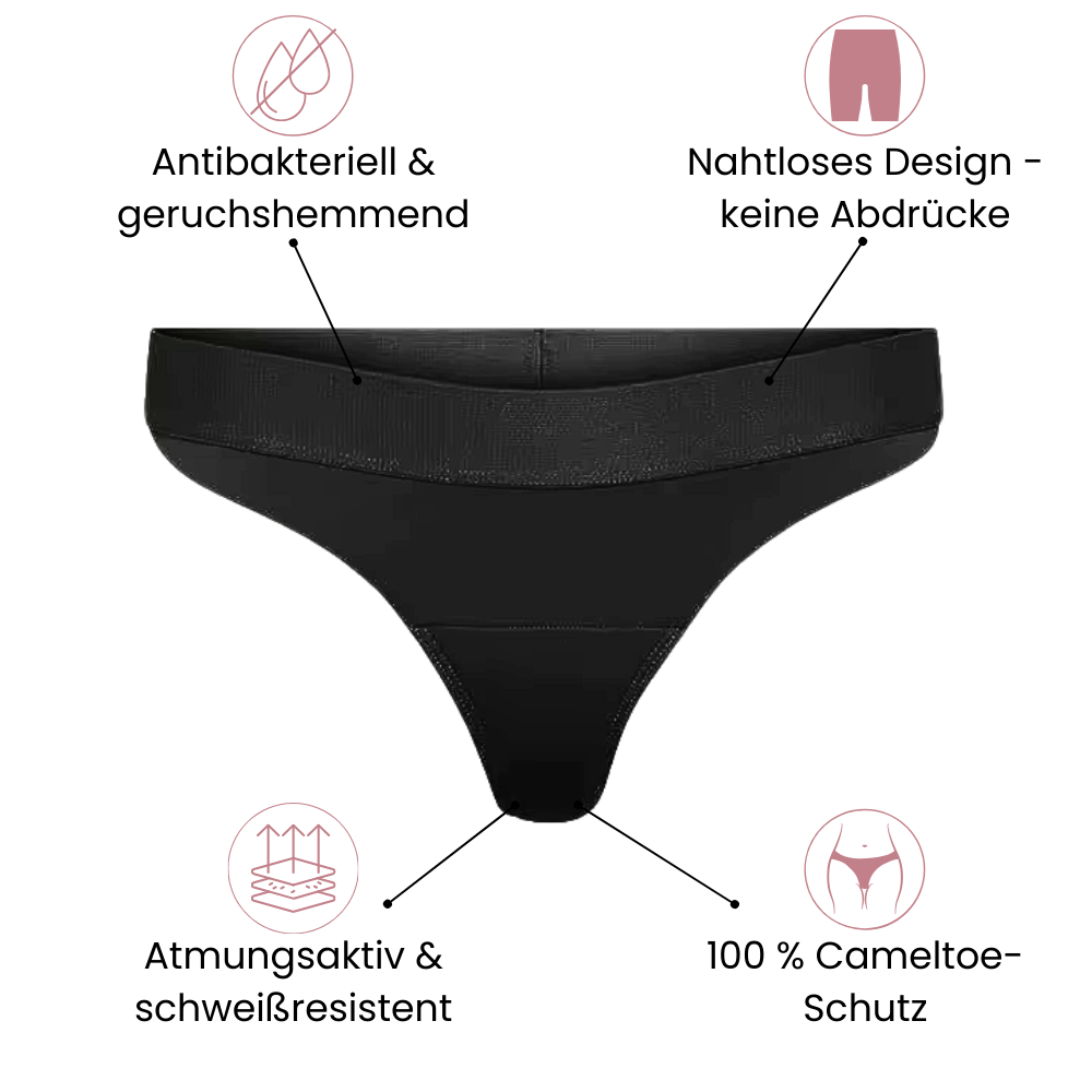 Nahtloser Anti-Cameltoe Tanga | Low-Rise